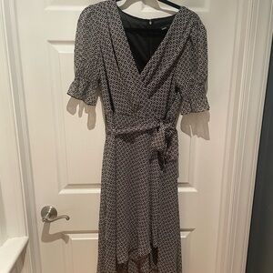 Tommy Hilfiger Navy and white wrap dress size 12 like new